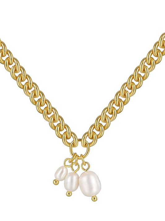 Three Pearls Necklace