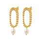 Anabella Long Pearl Earrings