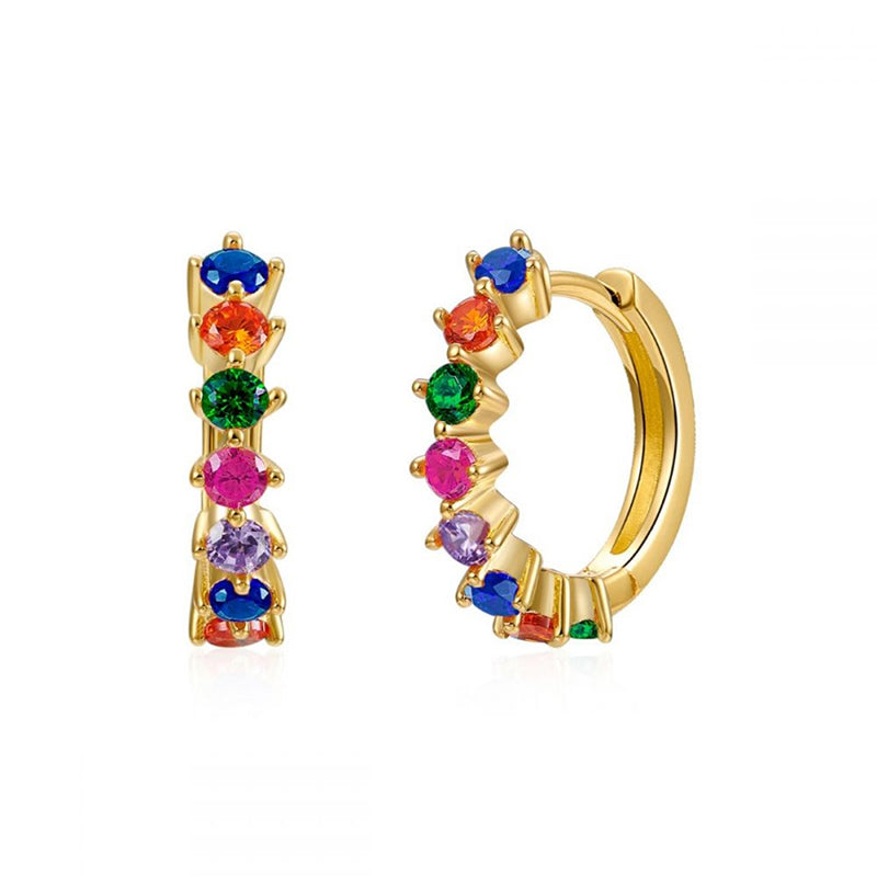Lucy Multicolor Hoop Earrings